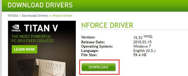 Nvidia nforce drivers windows 10
